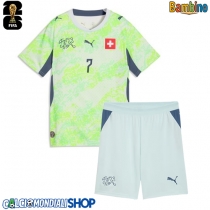 Maglie da calcio Svizzera Breel Embolo #7 Seconda Maglia Bambino Mondiali 2026  Manica Corta (+ Pantaloni corti)